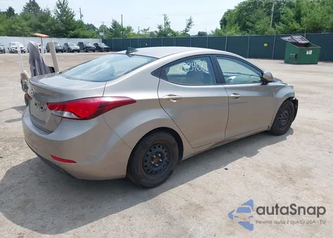 2016 Hyundai Elantra Se from USA, damaged, VIN 5NPDH4AE2GH698328